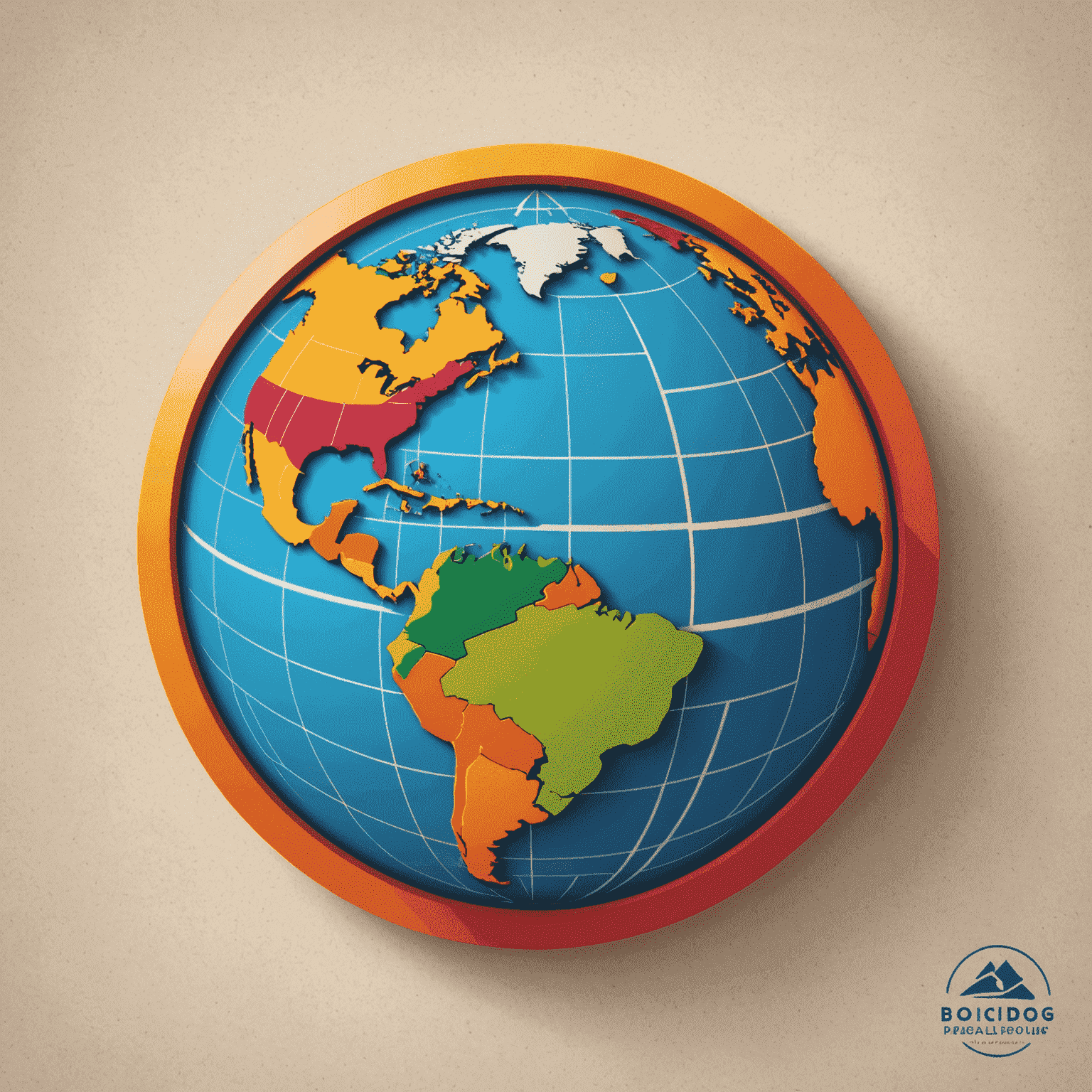 Blokcdag Travel logo featuring a stylized globe with vibrant colors