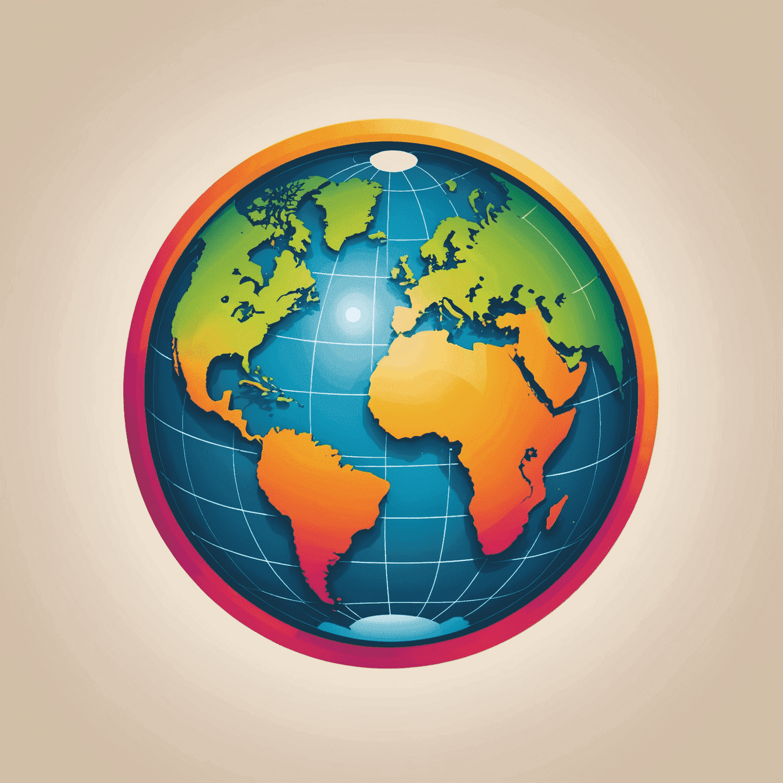 Blokcdag Travel logo featuring a stylized globe with vibrant colors