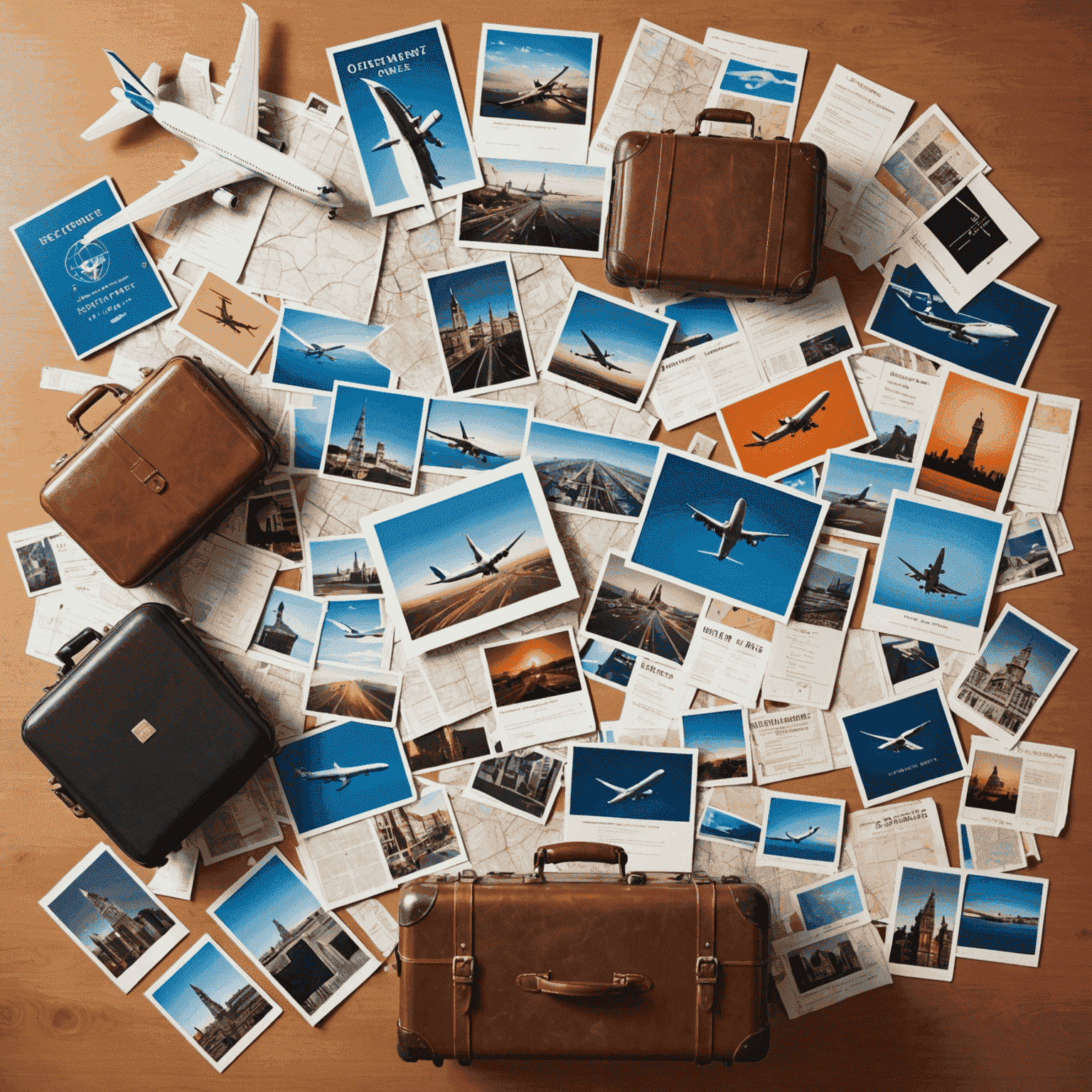 A collage of travel-related images including airplanes, suitcases, and passports, symbolizing breaking travel news